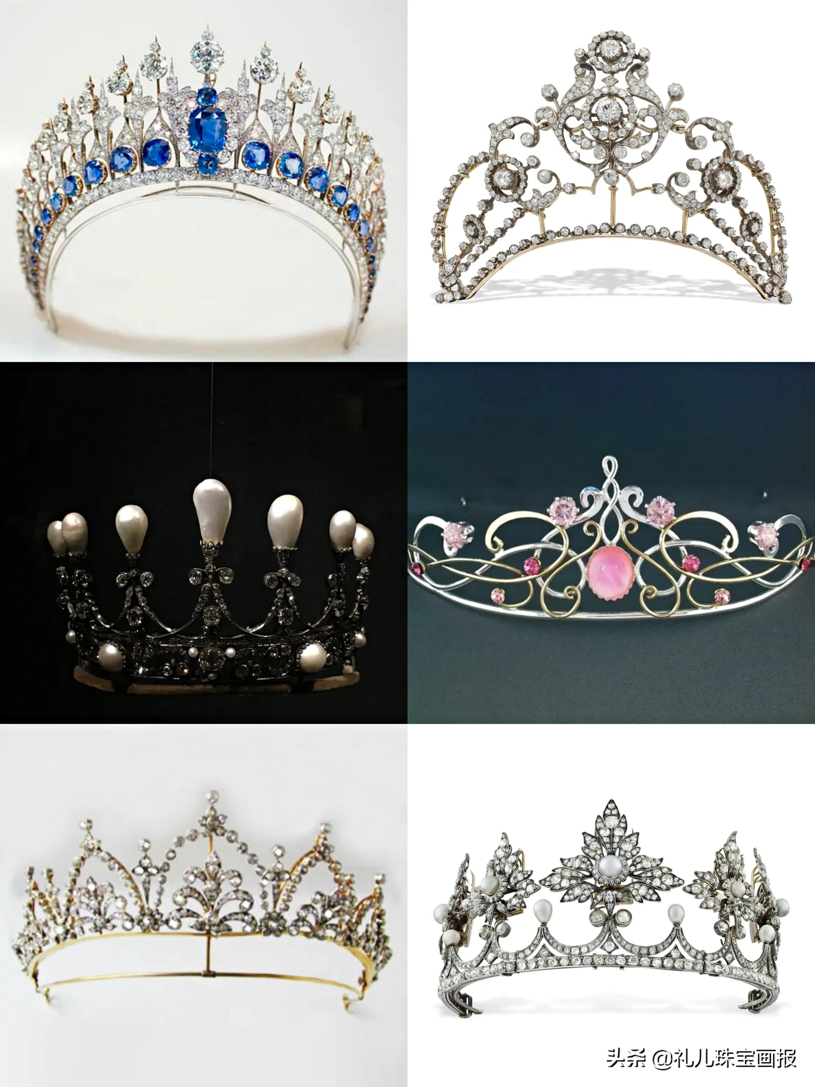 复古风王冠,白金复古王冠