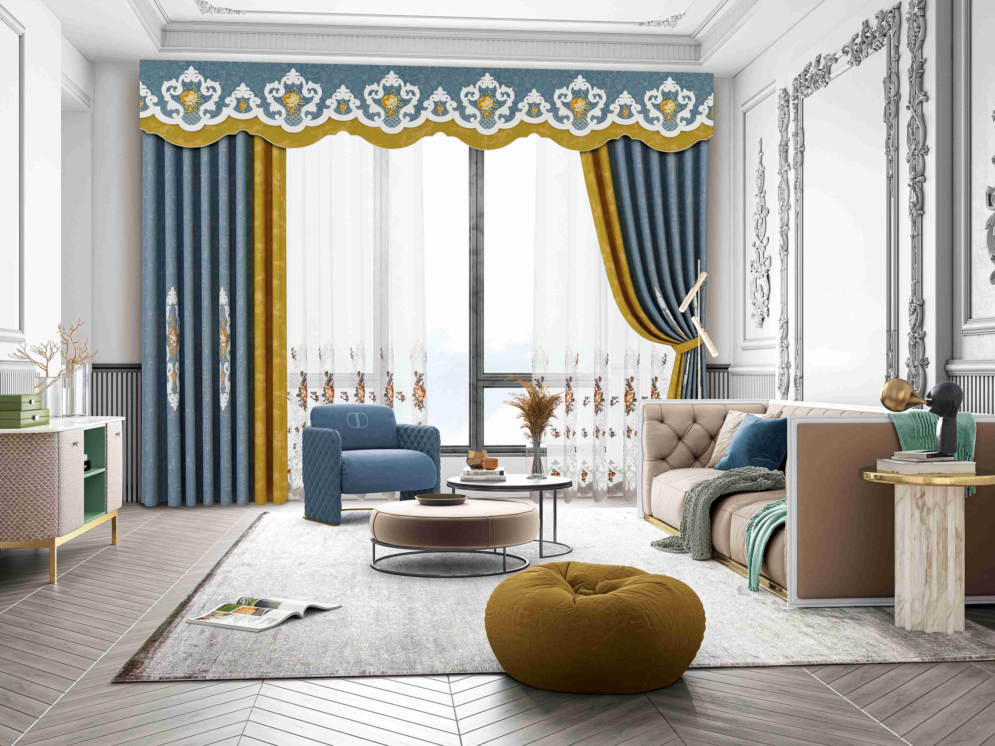 哪种窗帘面料遮光隔音效果最好,隔音降噪窗帘