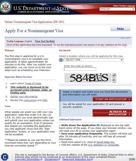 美国因公签证办理流程图,因公出国办理美国签证