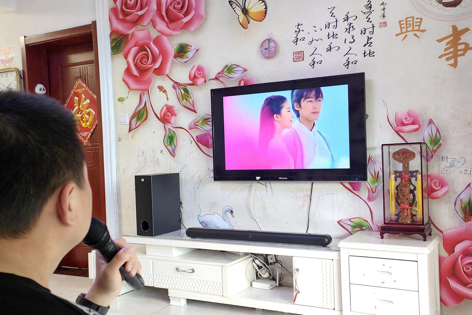 客厅音响效果试听,jbl电视音响回音壁效果