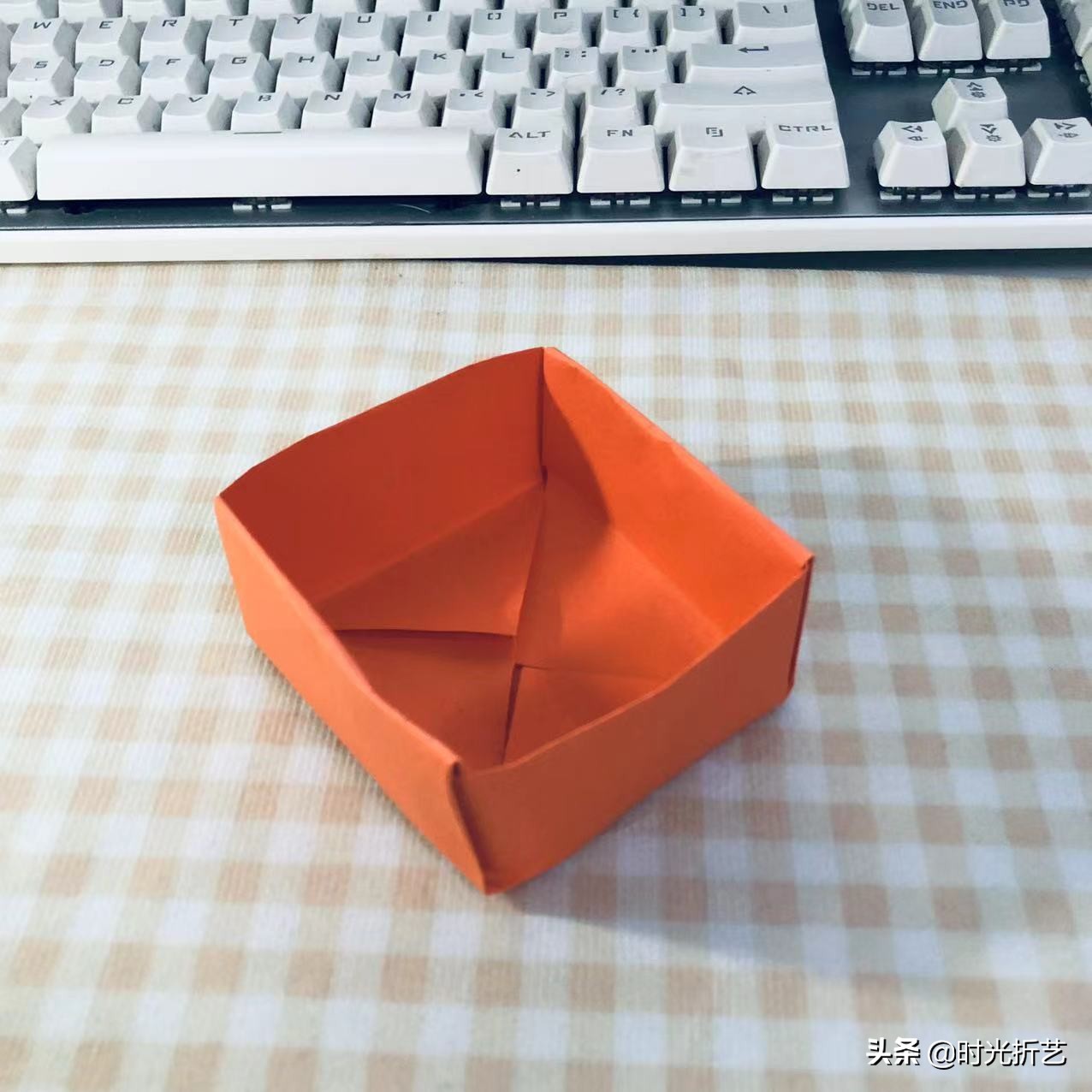 手工折纸纸盒抽抽乐,折纸纸盒教程