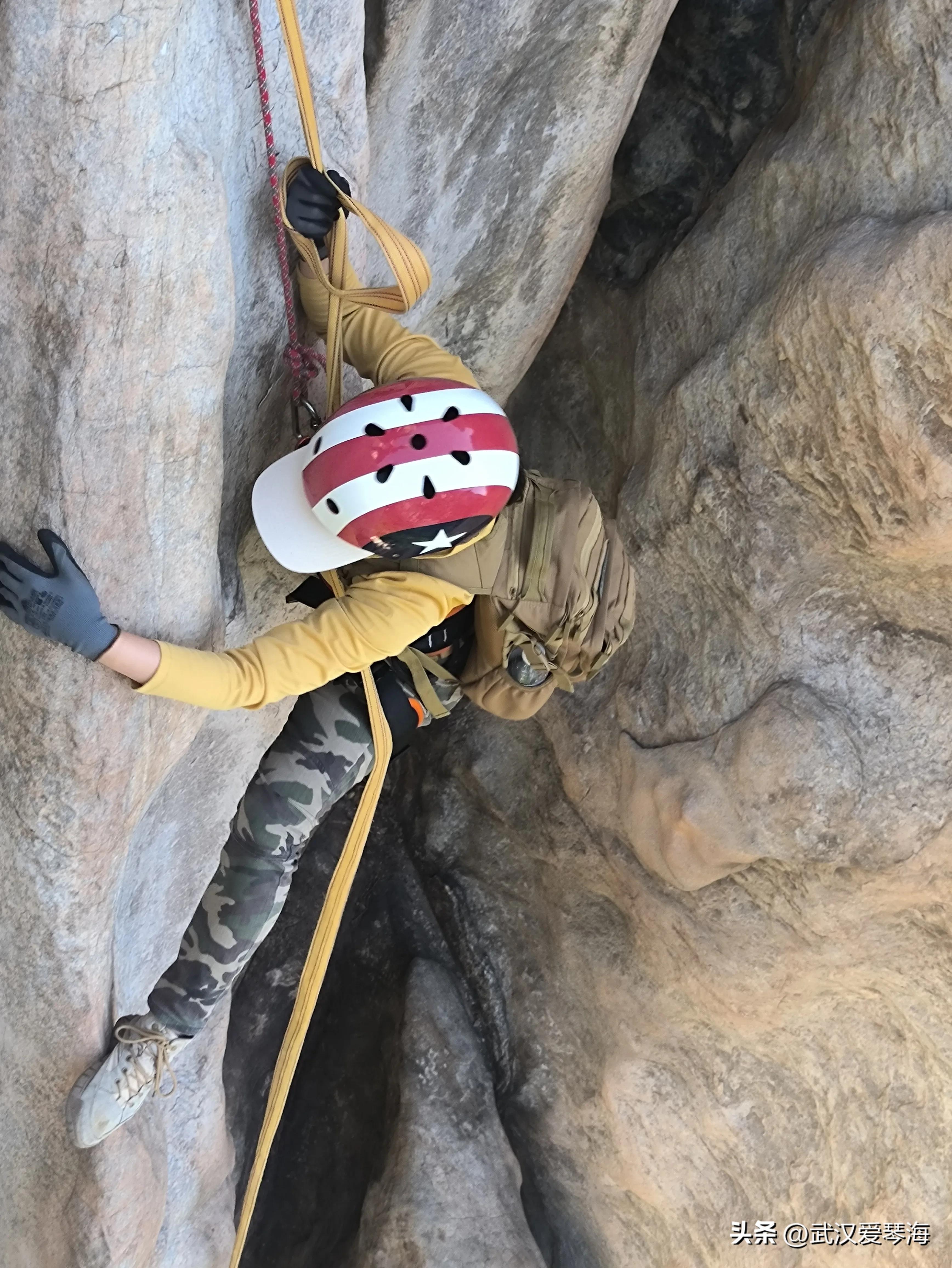 嵩山鱼道鱼脊线全景,嵩山虎头崖攀爬