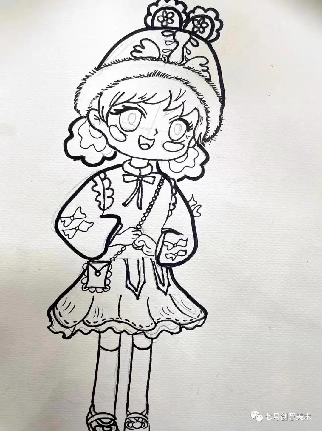 画拜年福娃,一分钟教你画拜年福娃