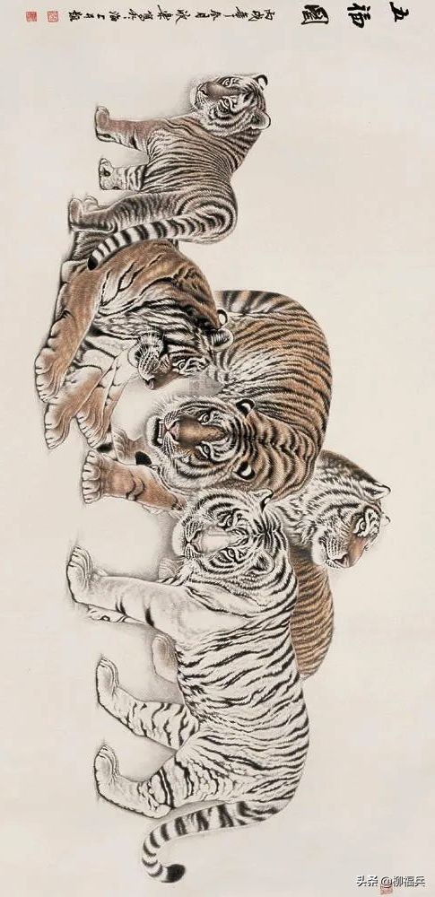 中国历代国画家传奇作品图片欣赏,六骏图国画高清大全