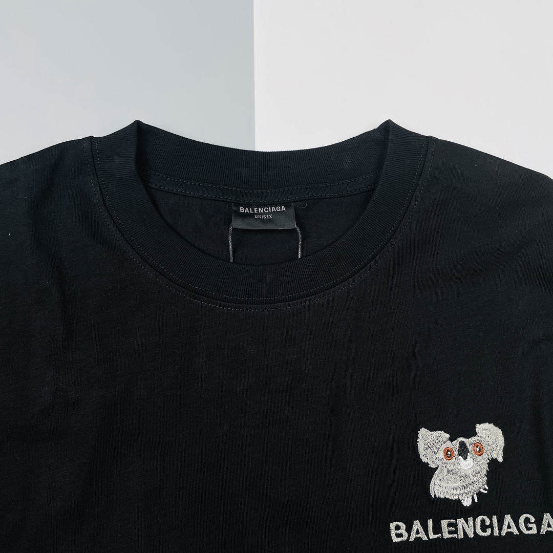 巴黎世家经典款短袖balenciaga,balenciaga巴黎世家小熊印花宽松