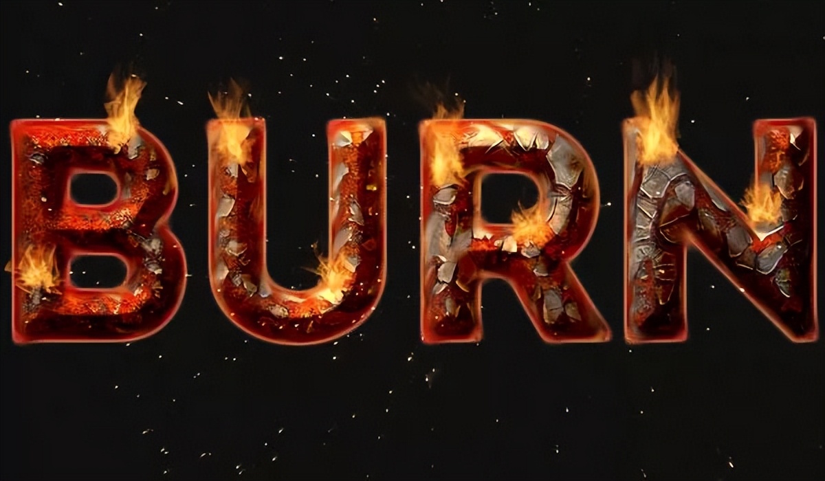 ps路标去除铁锈点,ps教程火苗火焰字体效果制作