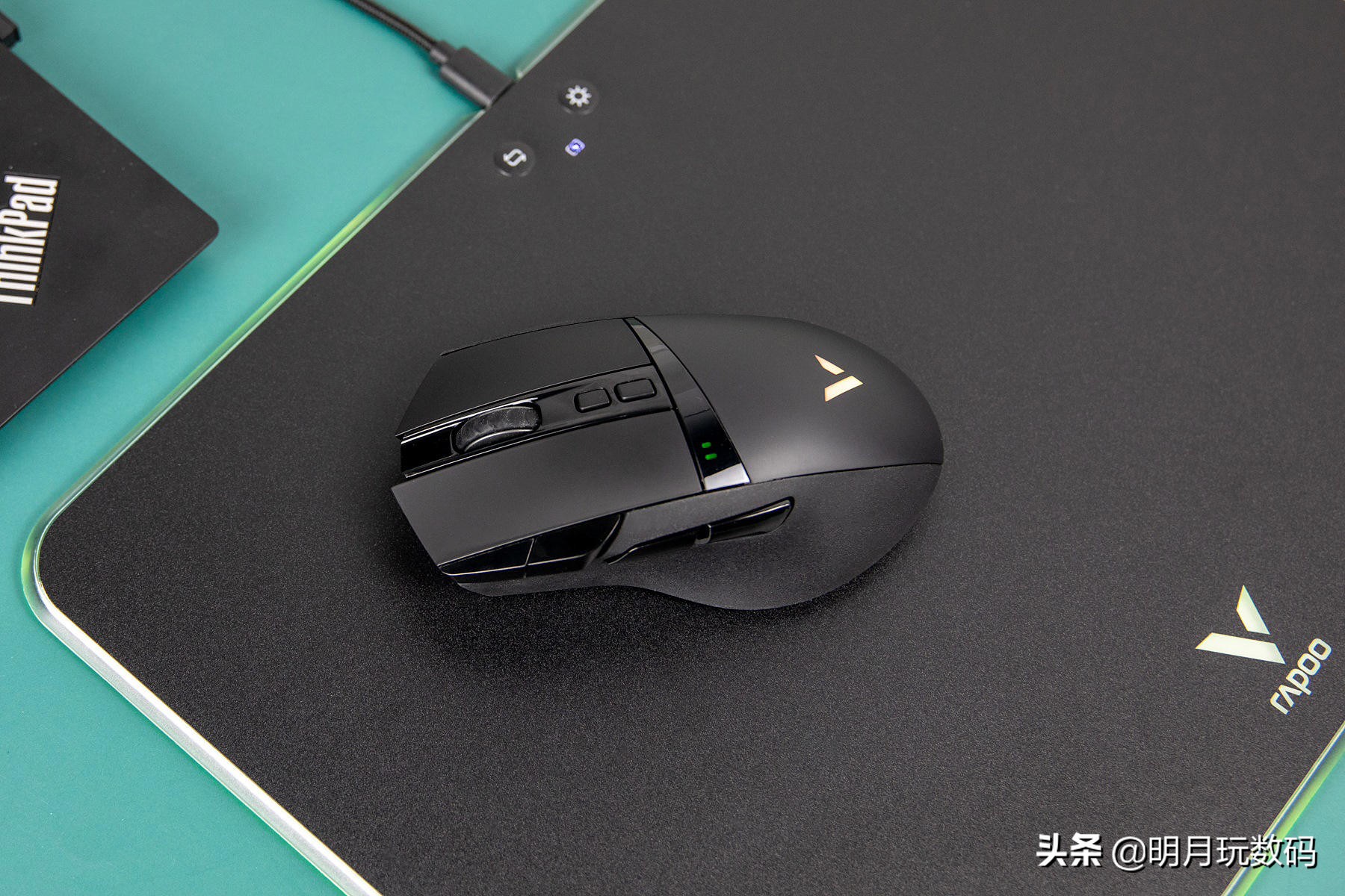 雷柏v100游戏键鼠套装黑色参数,雷柏鼠标垫V10RGB