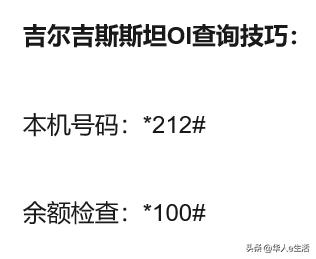 吉尔吉斯斯坦旅游攻略：运营商手机卡话费流量充值、SIM漫游上网