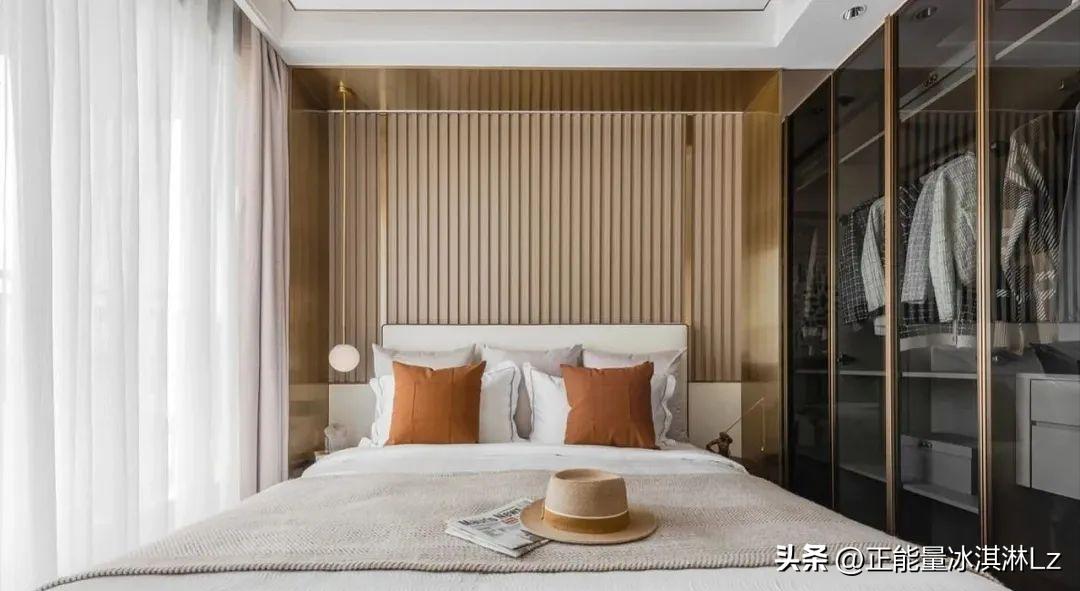 石材简约小户型装修,大理石木饰面轻奢风格装修效果图