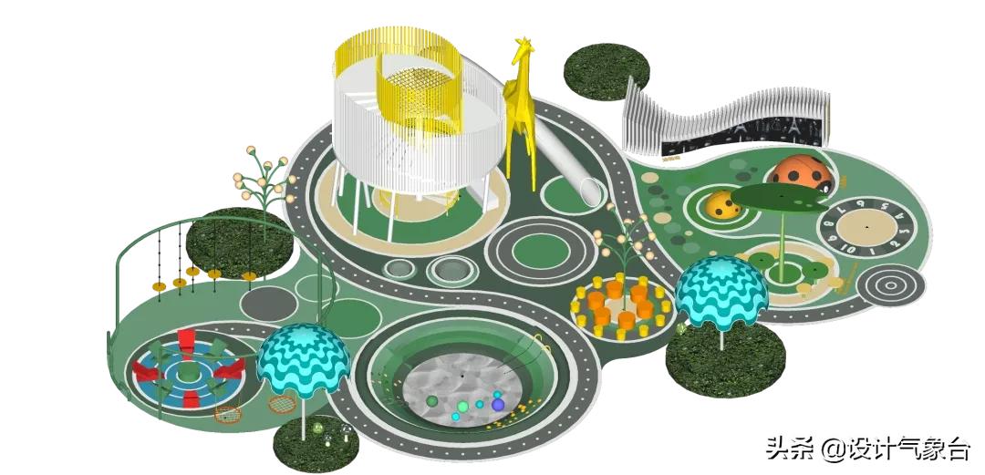 滑梯儿童房间小空间设计,室内儿童游乐场如何设计