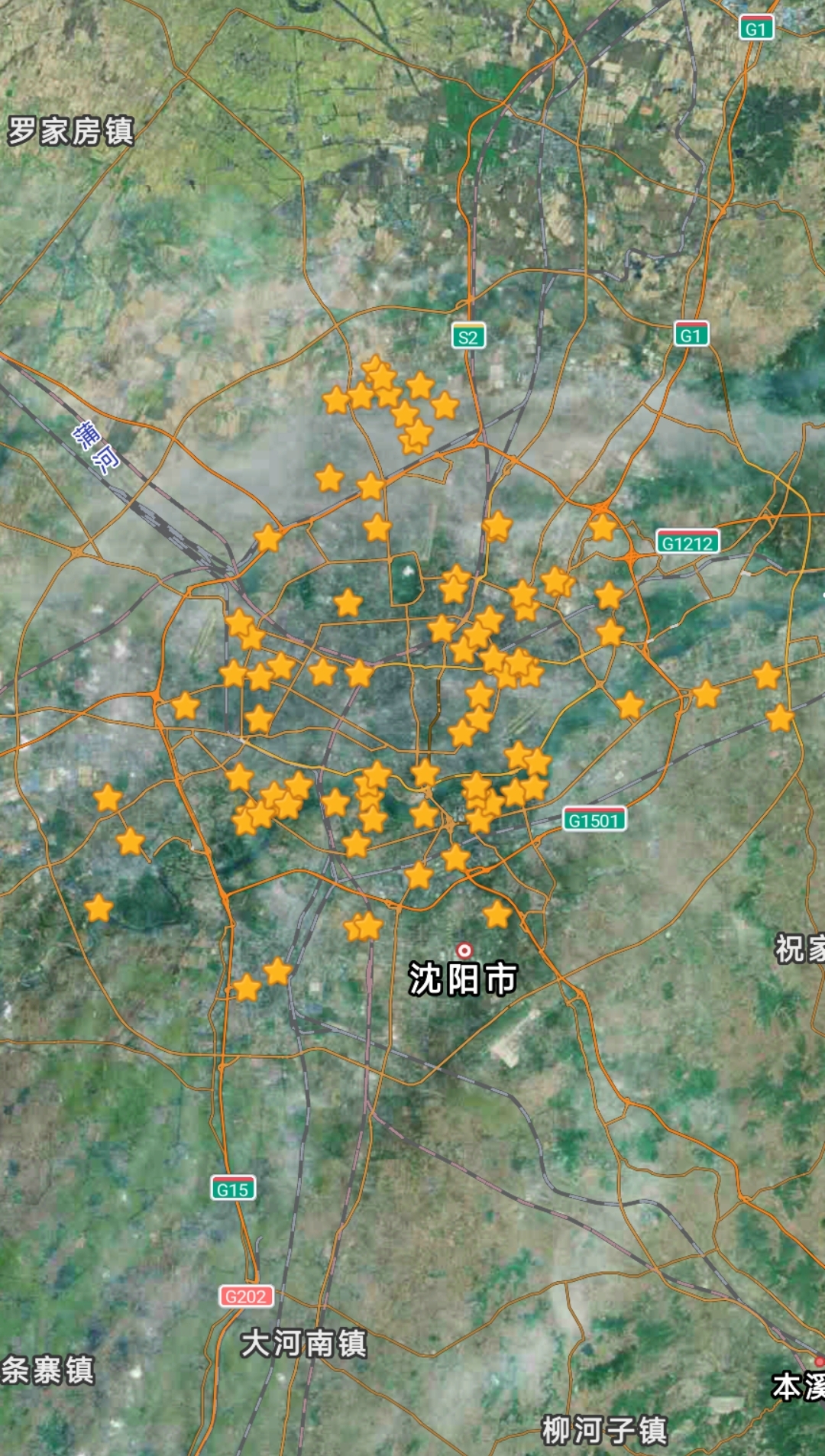 沈阳篮球场分布图,鞍山小伙绘制沈阳篮球场地图