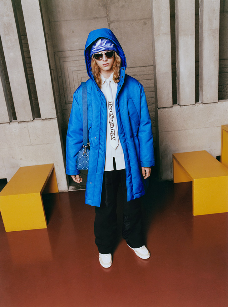 lv路易威登2024年新款男装格子,路易威登lv男士羽绒服2023ss