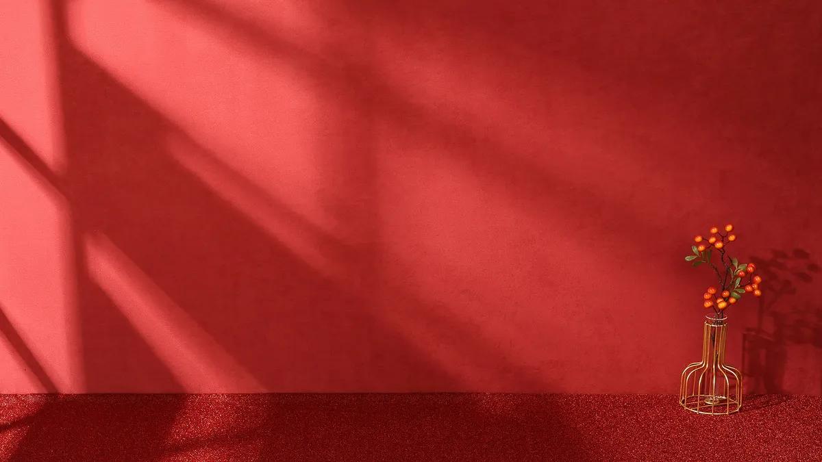 纯红色中国红壁纸图片,经典红色系壁纸