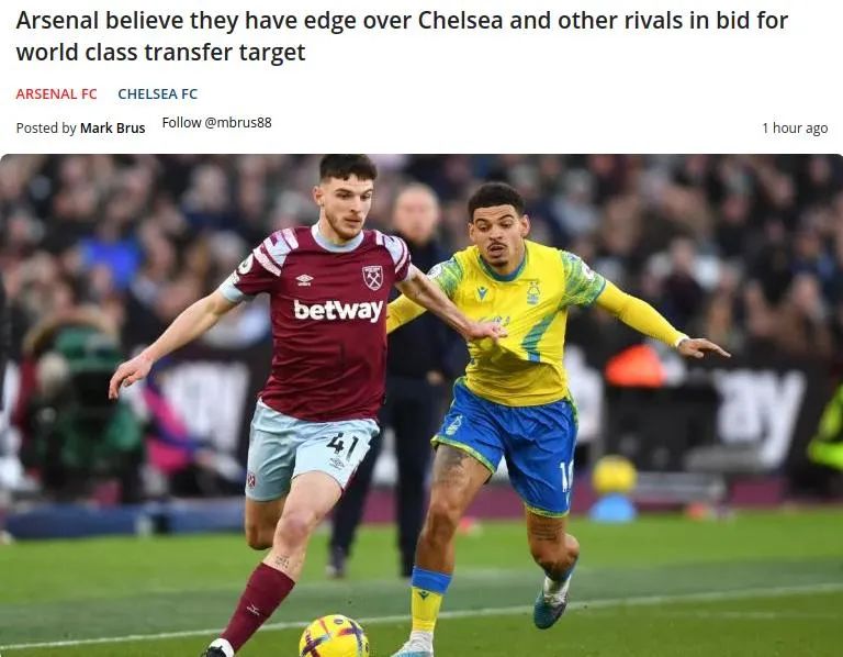 名记:阿森纳自信可击败英超三强签下赖斯!温格:我的22年枪手路