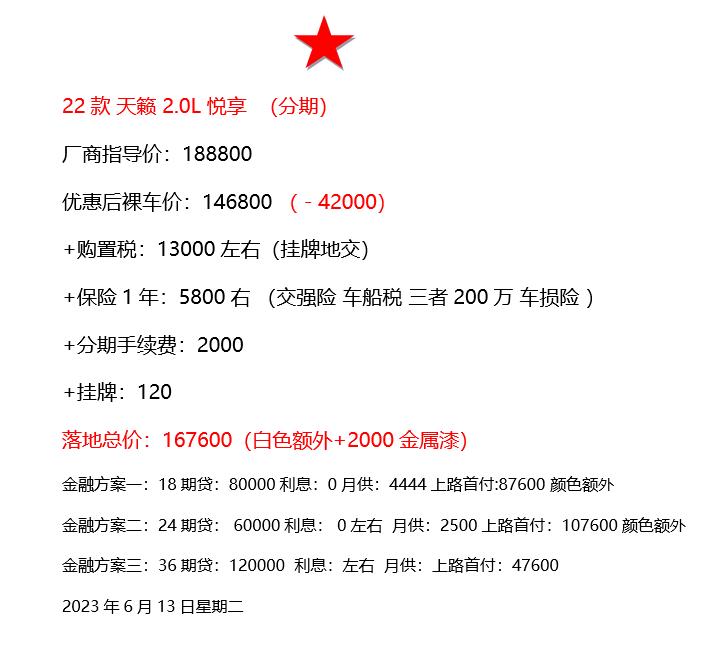 东风日产6月优惠行情,东风日产厂家最新优惠政策