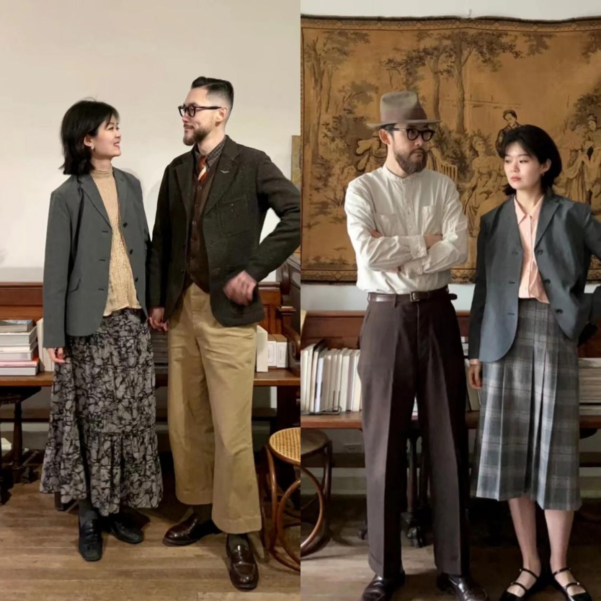 秋季情侣装穿搭分享,秋冬最美情侣装穿搭