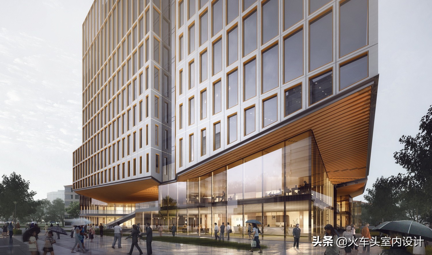 一万平方米写字楼外立面改造价格,玻璃幕墙外立面10层写字楼效果图