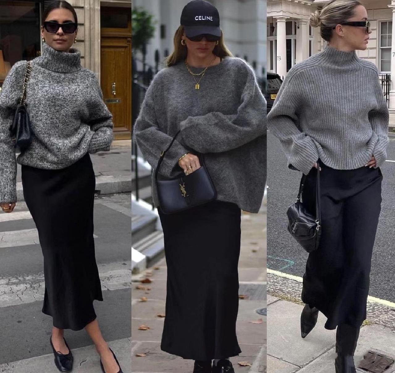 什么色度的灰色毛衣显高级,合适的高级灰毛衣图片