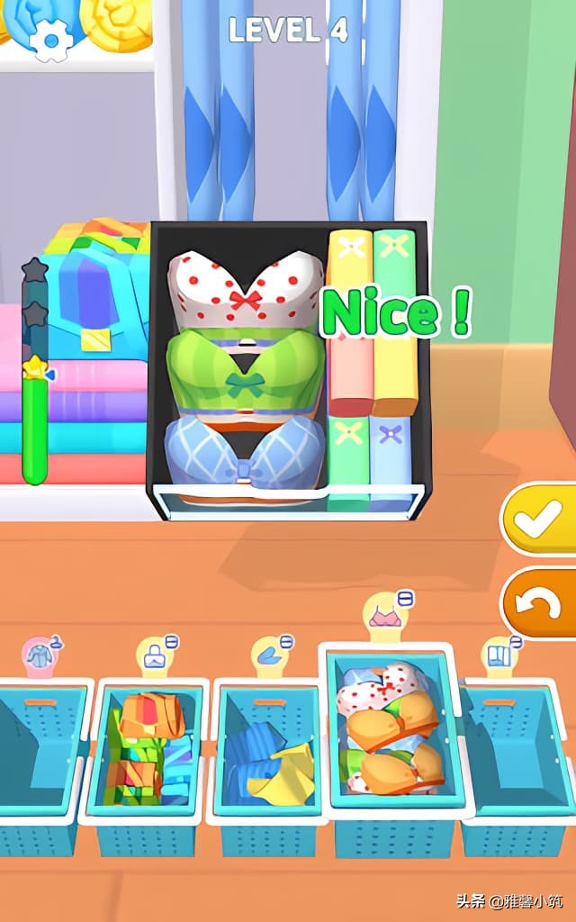 整理收纳箱收纳衣物游戏,收纳游戏