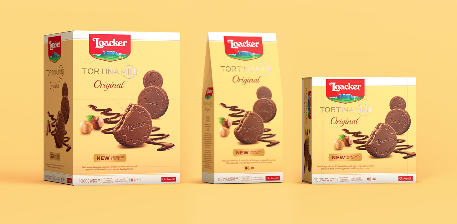 巧克力威化饼包装设计,loacker威化饼干可可味