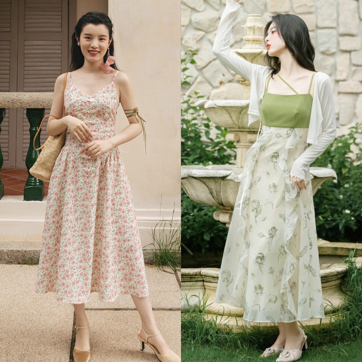 夏天时尚碎花裙,今夏最流行的碎花裙