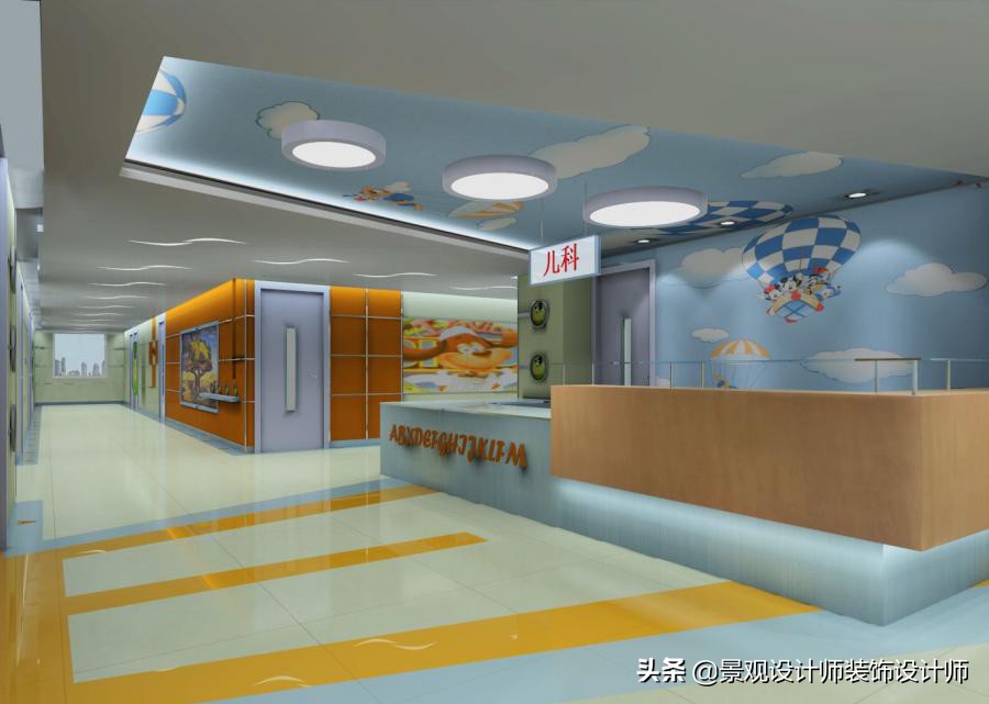 护士站背景墙分隔设计,护士站治疗室设计布局效果图