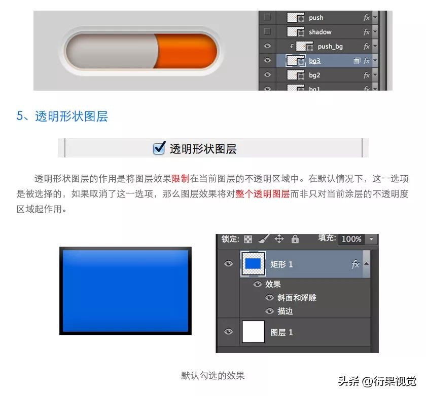 ps图层样式投影效果详解,ps图层样式中的描边的概述