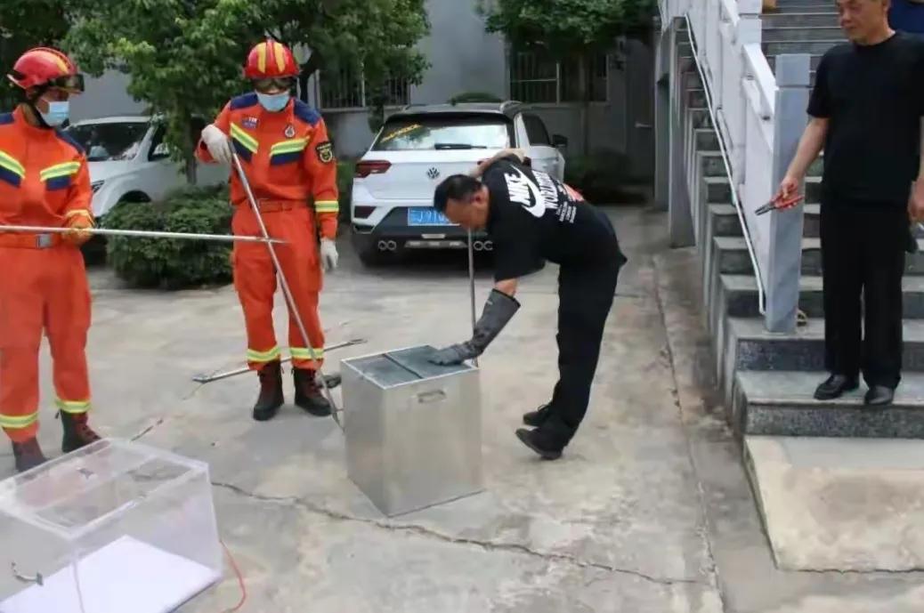 村民做饭时发现大蛇,长度超过3米,剧毒无比,号称“万蛇之王”