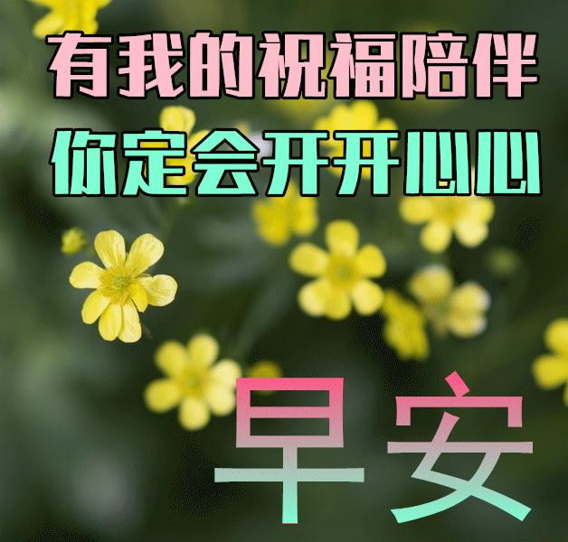 最新早上好动态表情图大全,最新健康快乐早上好表情包动态图