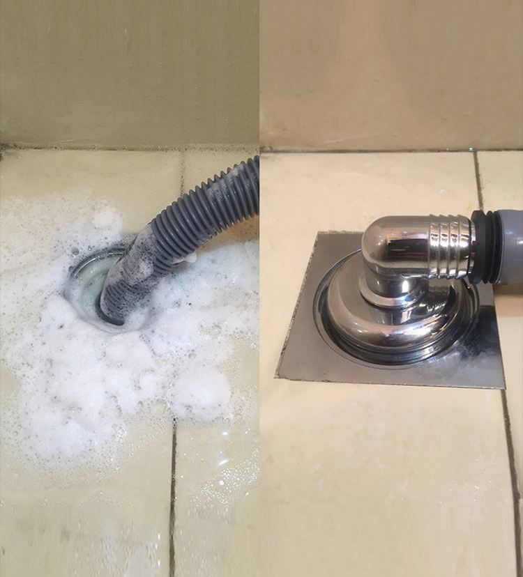 洗衣机排水管可直接做在地漏上吗,洗衣机下水管一直插在地漏里好吗