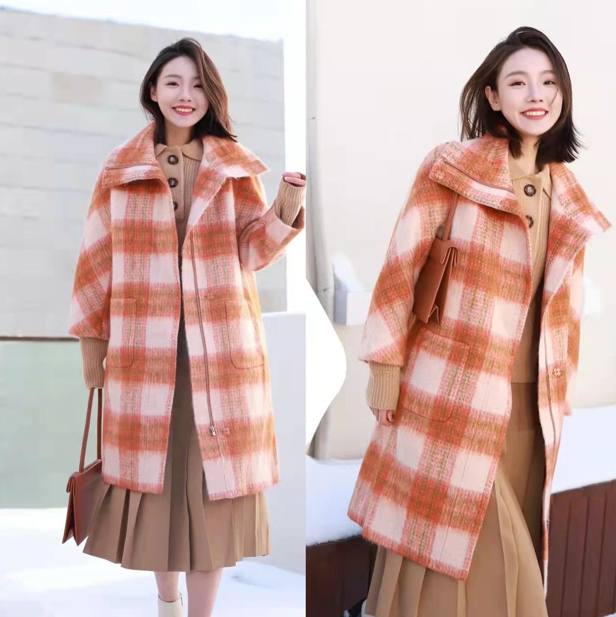 最实用的大衣搭配时髦洋气,60或70岁女性适合穿什么颜色大衣