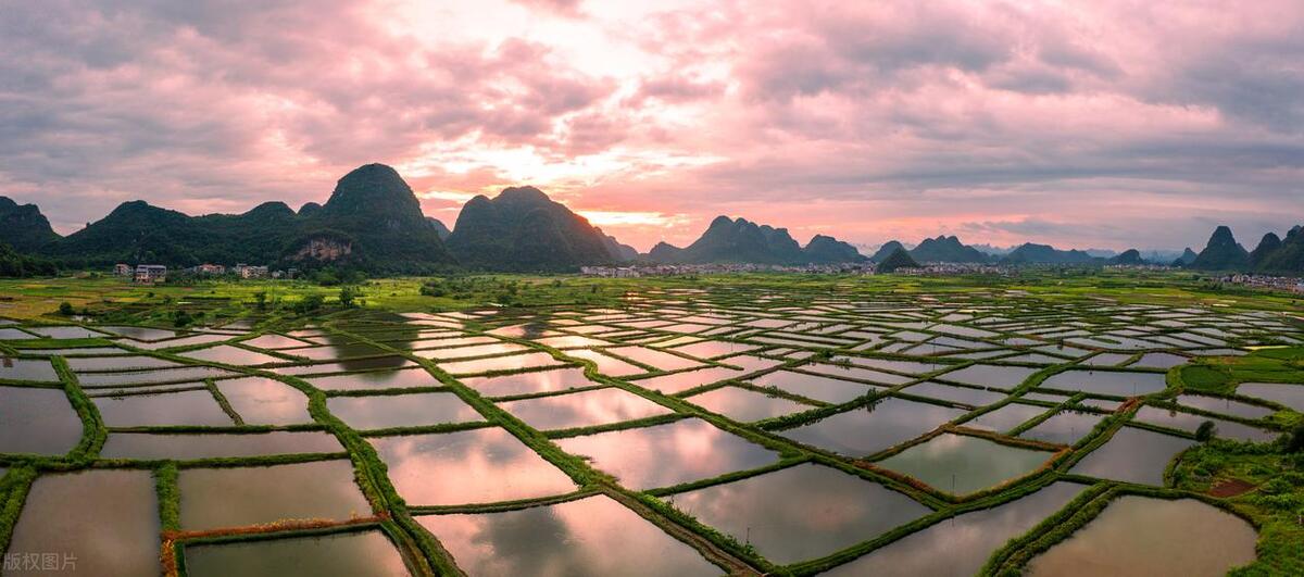 广西农村山水田园美景,广西7处山水田园风光