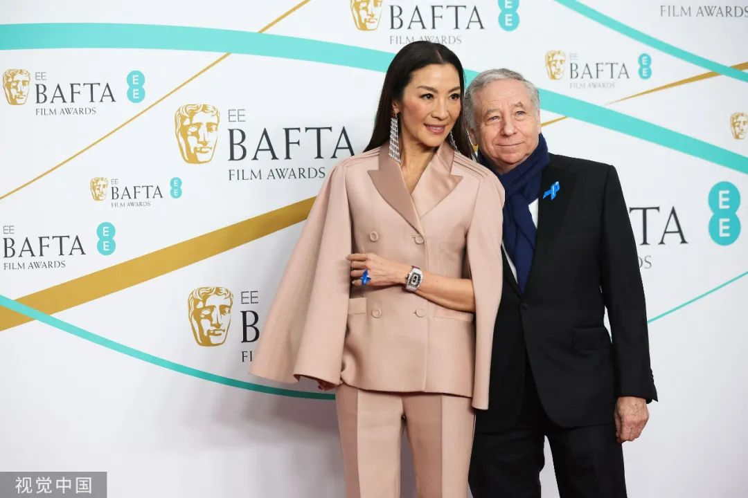 杨紫琼高定礼服闪耀戛纳红毯,杨紫琼携手老公亮相奥斯卡红毯