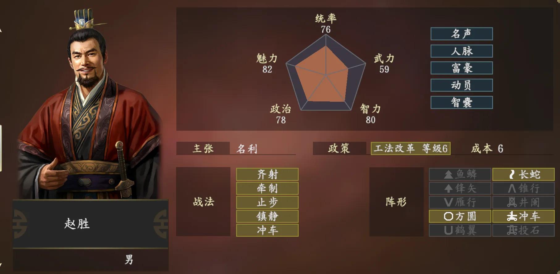 三国志14武将百科-田忌领衔古武将（三