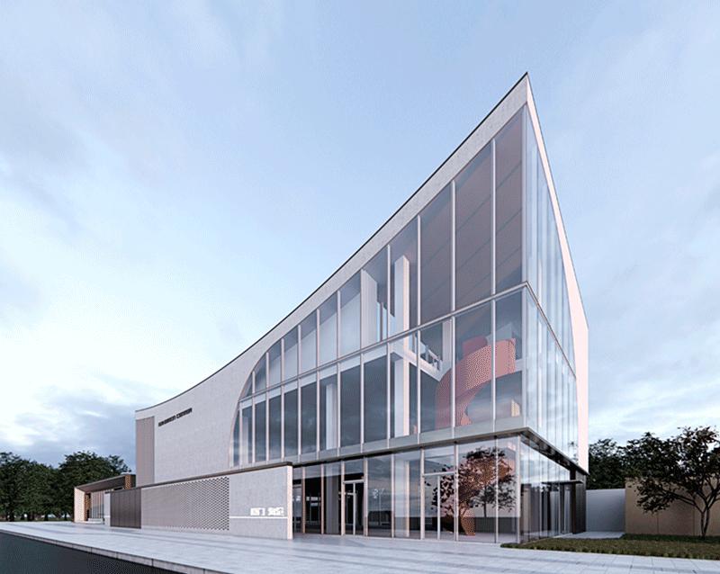 中营腾憬｜示范区如何通过玻璃做出亮点，设计+选材+施工工艺