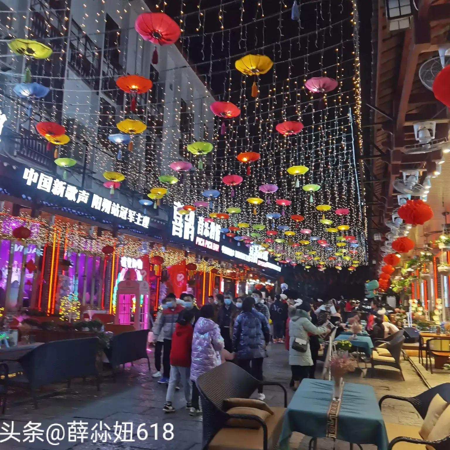 夜游阳朔西街来一场美丽的邂逅,和阳朔西街一样的美景