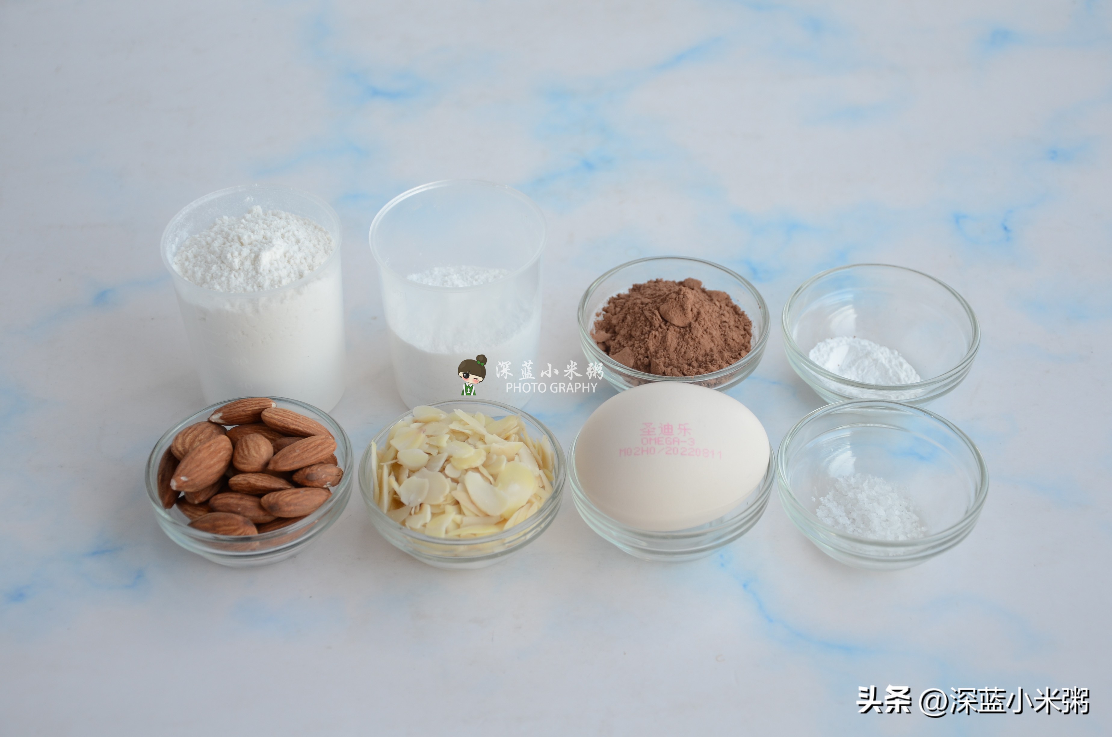 可可脆片杏仁饼,意大利脆饼无油无糖