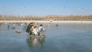 临河湿地公园冰雪世界,巴彦淖尔冰雪嘉年华乐园