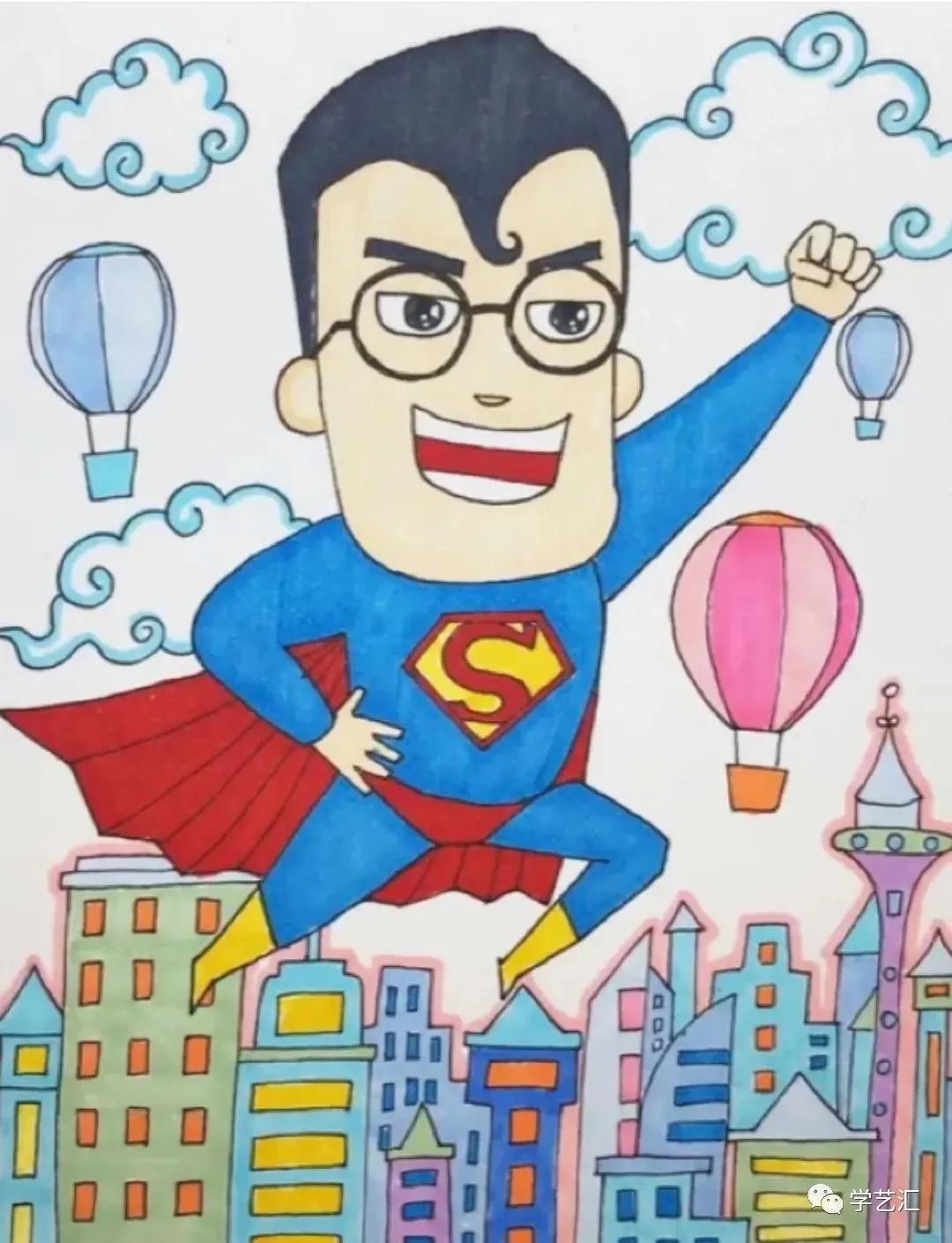 关于父亲节的儿童画简单又漂亮,父亲节的简单画画怎么画