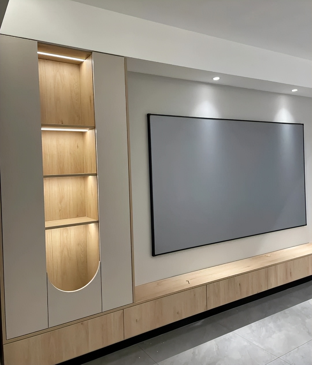 悬空电视柜到底实用不实用,不能做悬空电视柜又想要悬空效果