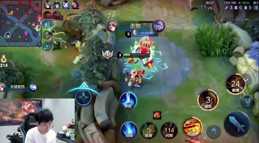 赖神和杰杰单挑老夫子,赖神巅峰赛老夫子2分钟4人头