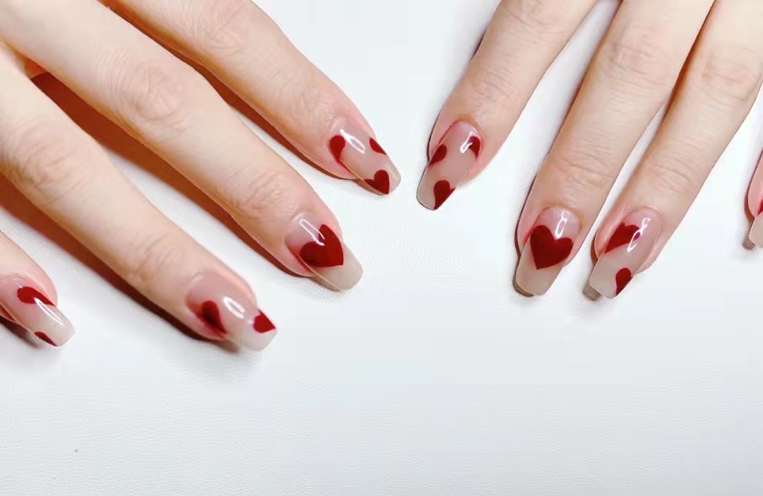 美甲款式图片长款高级春天,来一波超甜超温柔的美甲