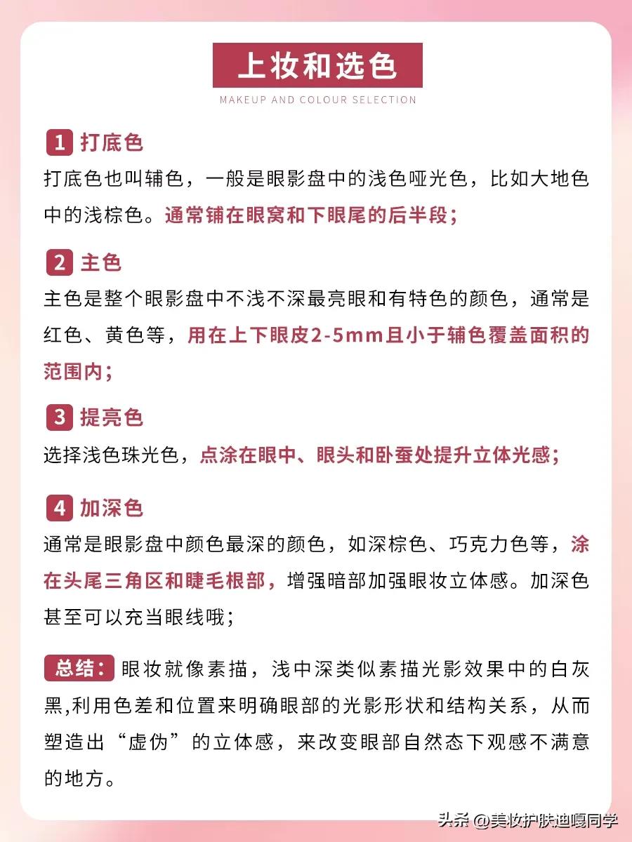 眼妆教程眼影推荐平价,新手眼妆教程小白必备眼影