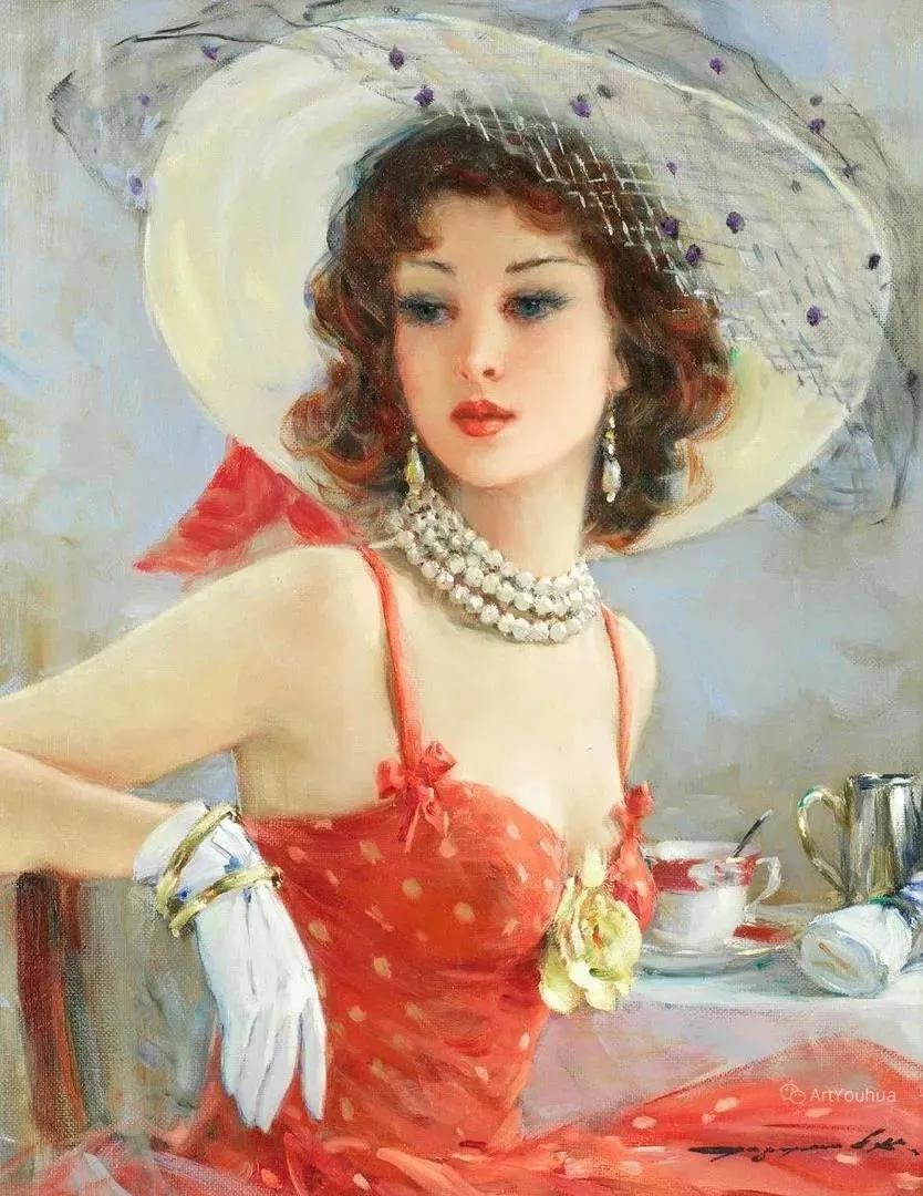 俄罗斯康斯坦丁的油画,康斯坦丁天空之镜油画