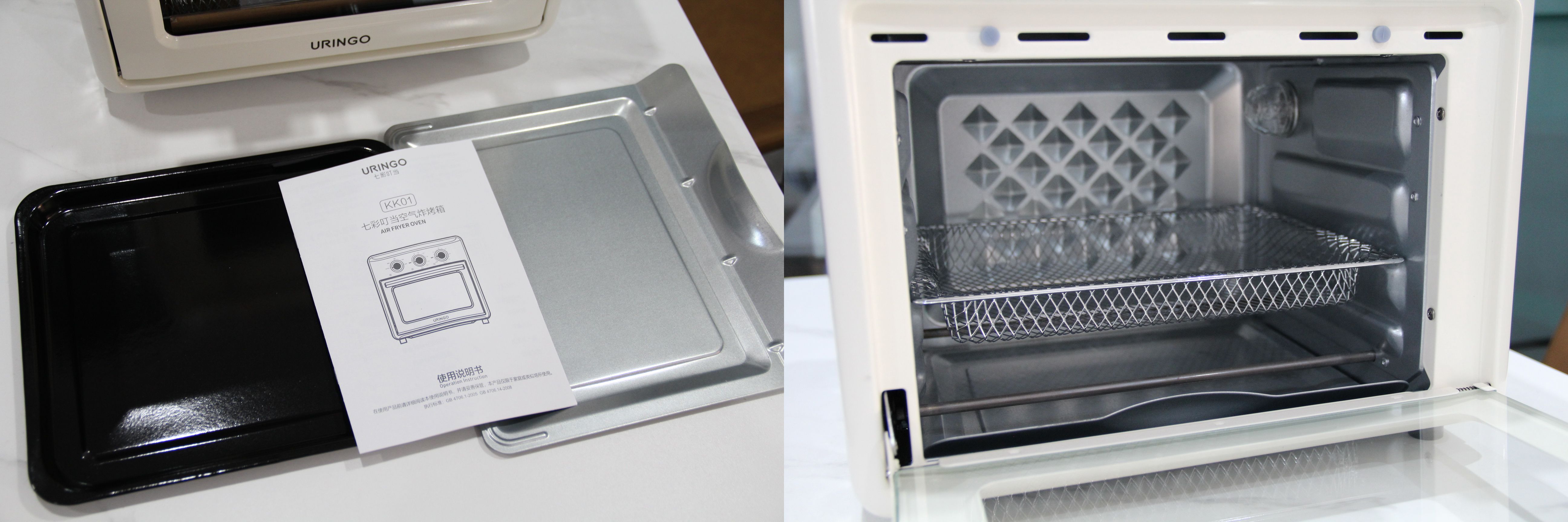 多功能烘焙烤箱空气炸锅,七彩叮当空气炸锅烤箱一体