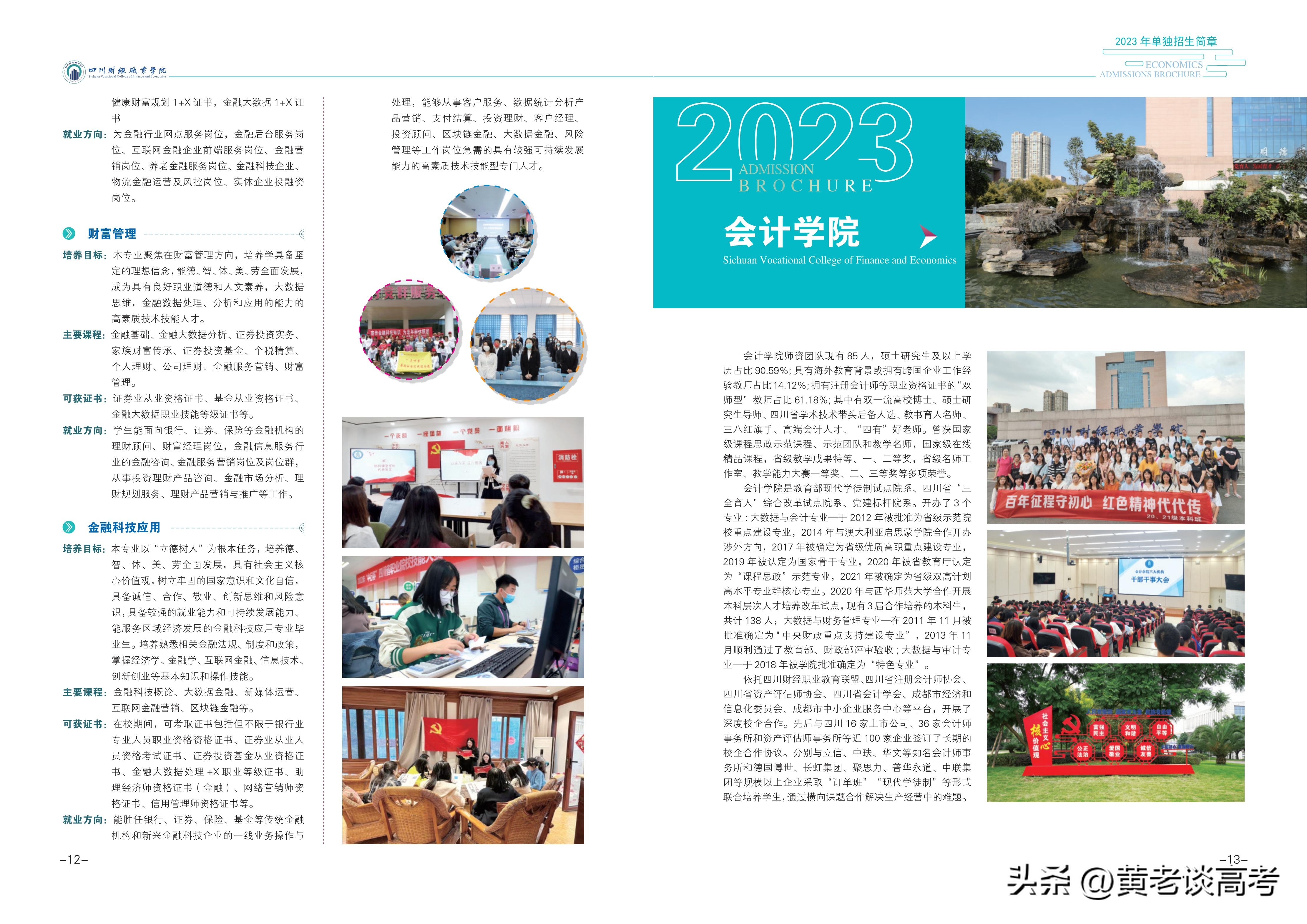 四川财经职业学院2024单招计划,四川财经职业技术学院单招计划