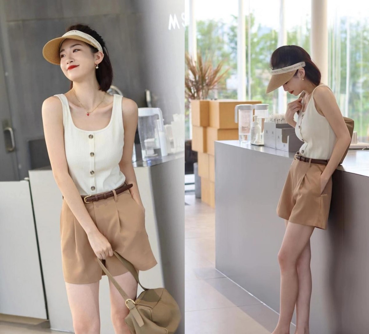 夏季短裤衣服搭配推荐,适合夏天穿的短裤潮流