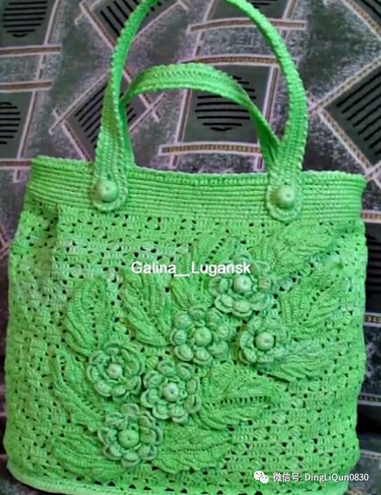 针织包包手工图纸,针织包作品