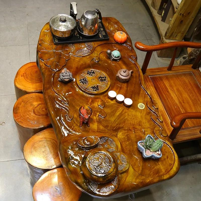 根雕茶桌茶台二手,根雕茶盘二手