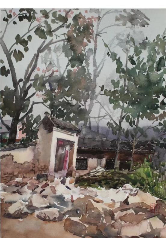 【艺坛百家】|水味彩韵•画意诗情——*党**天才水彩画赏析